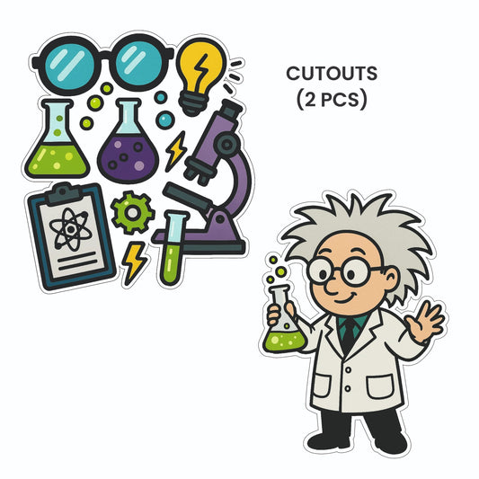 Mad Scientist Theme – Cutout Pack (2 pcs)