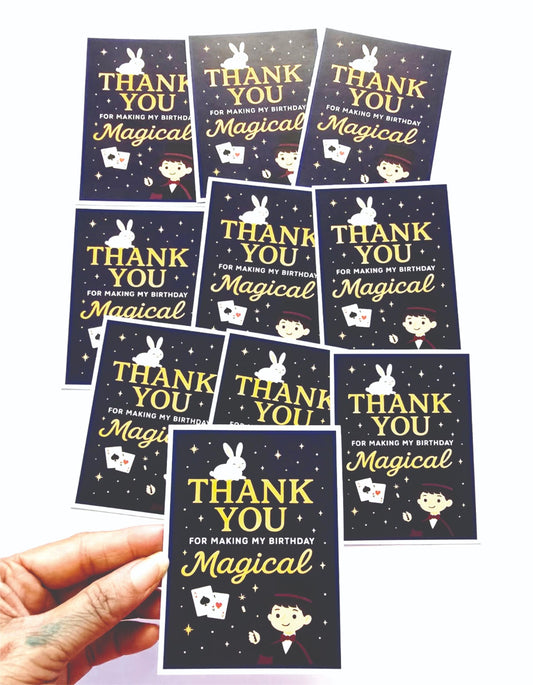 Magic theme thank you card