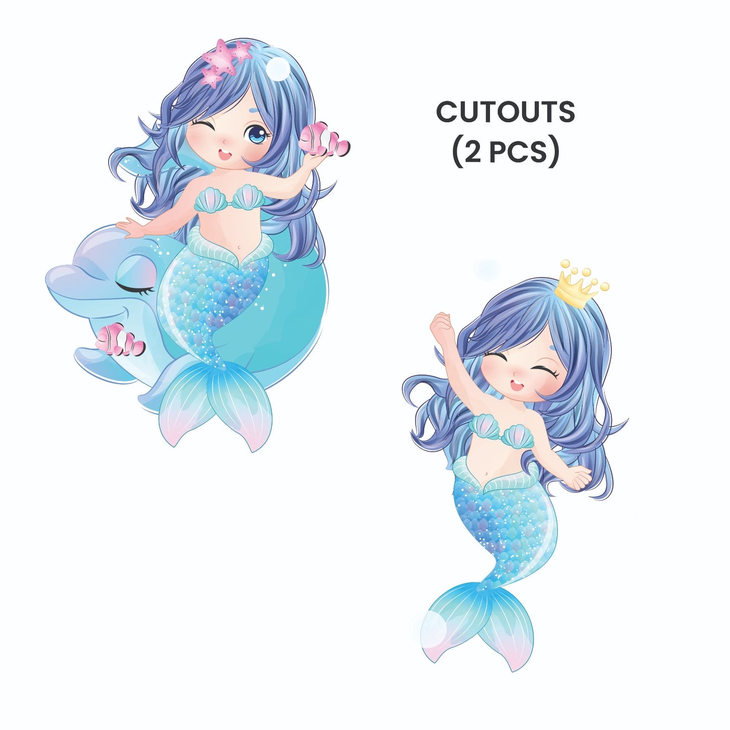 Mermaid Theme – Cutout Pack (2 pcs)