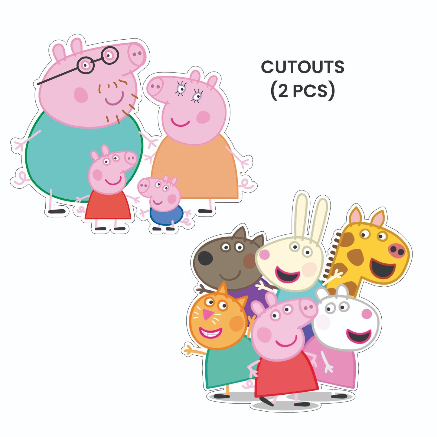 Peppa Pig Theme – Cutout Pack (2 pcs)