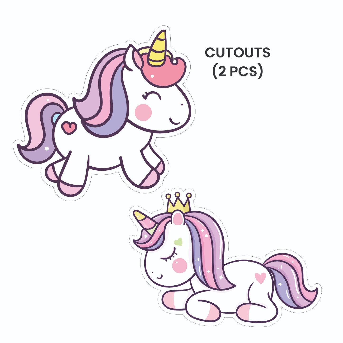 Unicorn Theme – Cutout Pack (2 pcs)