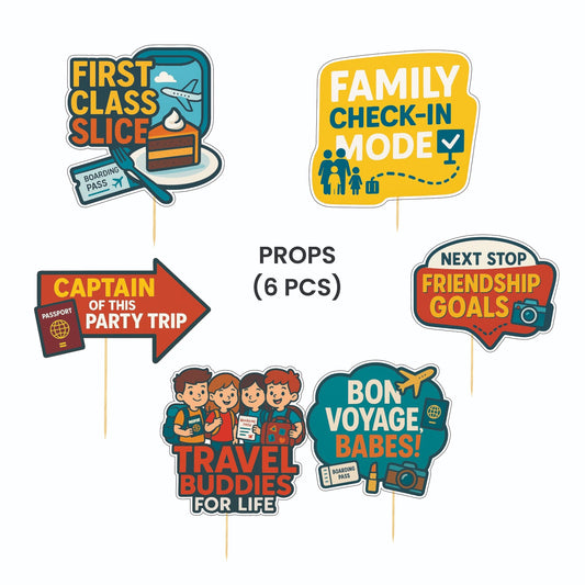 Travel Theme – Props Pack (6 pcs)