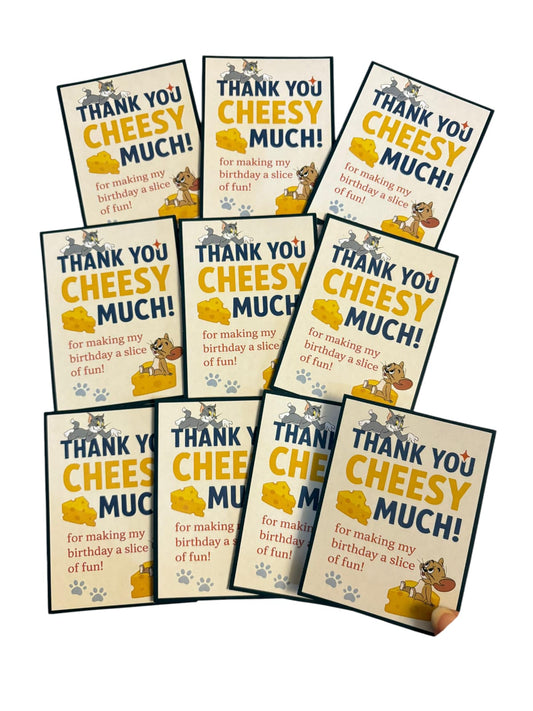 Tom and Jerry theme thank you card