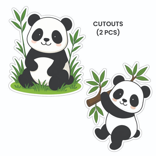 Panda Boy Theme – Cutout Pack (2 pcs)