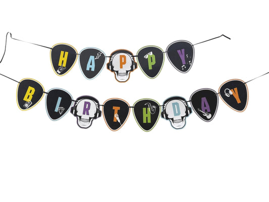 Rockstar theme: Happy Birthday Banner