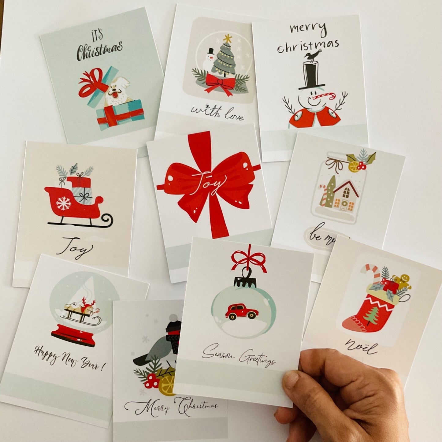 Christmas thank you card