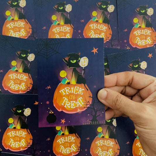 Halloween thank you card