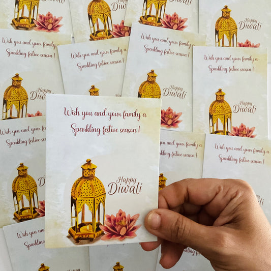 Diwali thank you card