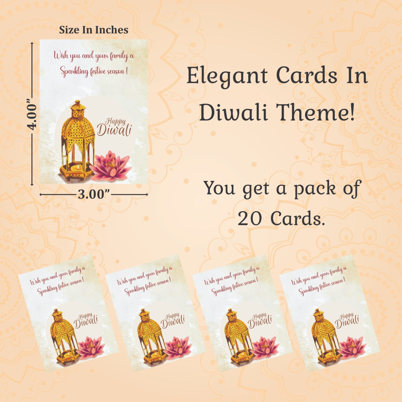 Diwali thank you card