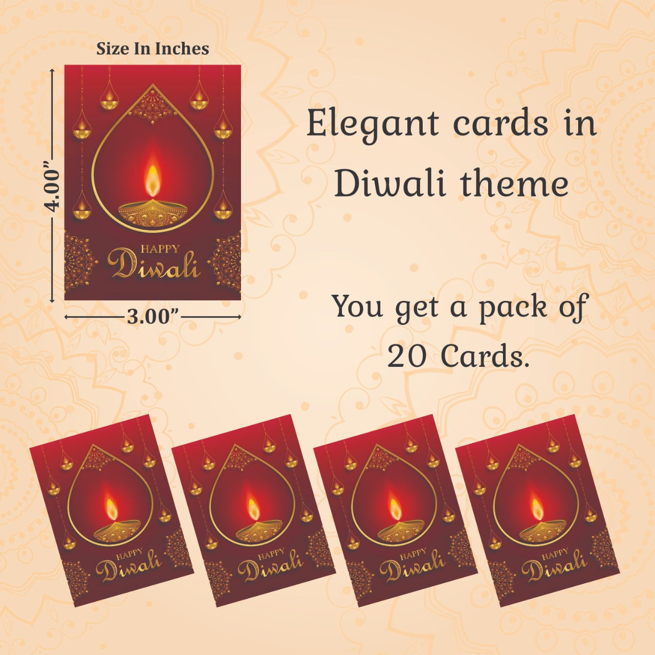 Diwali thank you card