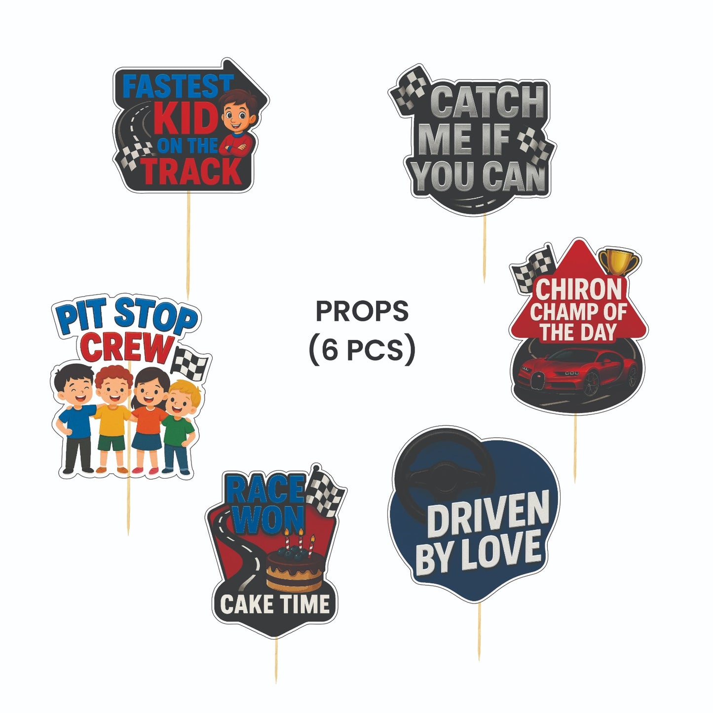 Bugatti Chiron Theme – Props Pack (6 pcs)