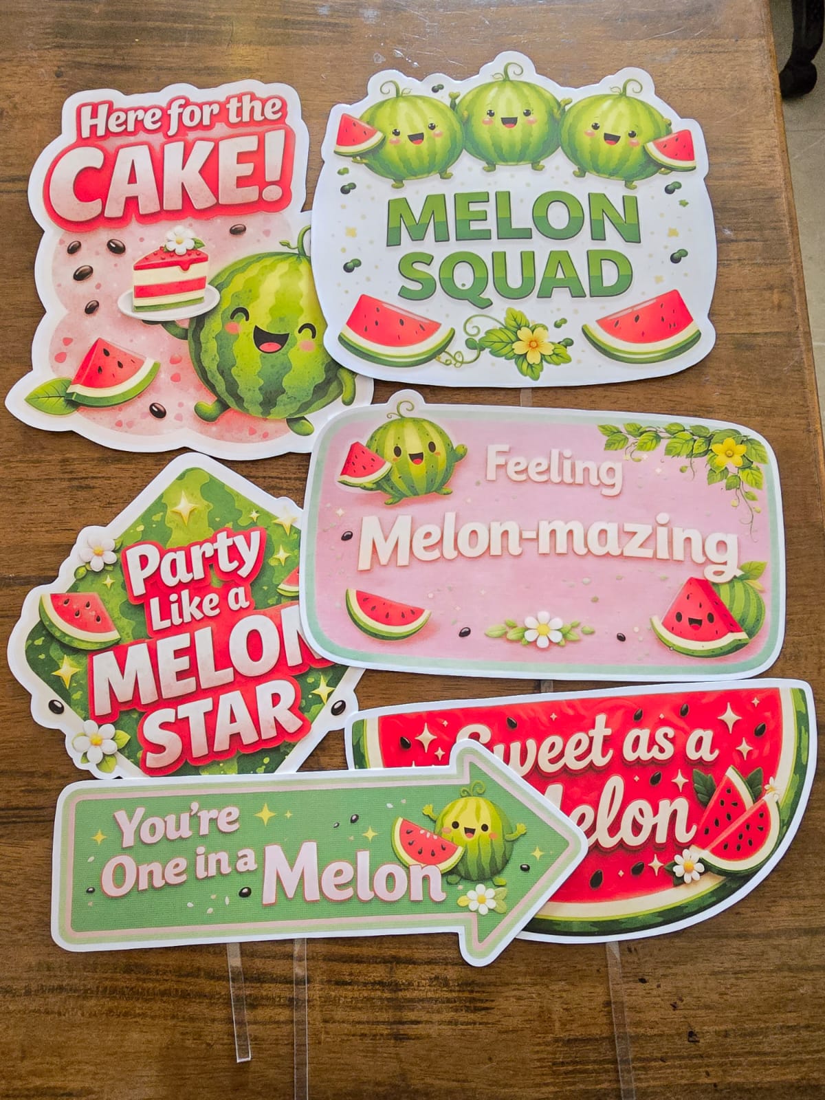 Watermelon Theme – Props Pack (6 pcs)