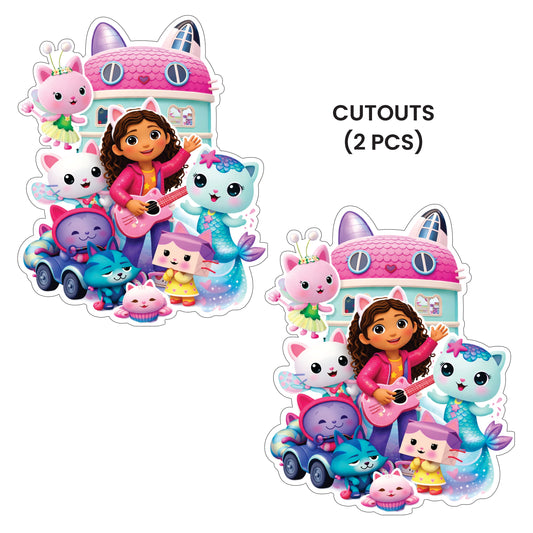 Gabby's Dollhouse Theme – Cutouts (Pack of 2)